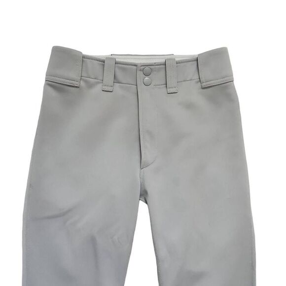Mizuno Performance Boys Size YXL Gray Zip Baseball Pants - Picture 4 of 5